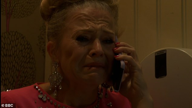 EastEnders viewers were convinced a Walford resident is in line to be charged with the Christmas Day murder (Linda Carter (Kellie Bright) pictured after the murder)