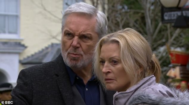 At the end of Wednesday's episode, Rocky told his estranged partner Kathy Beale that he remembers seeing Sharon enter the cafe.