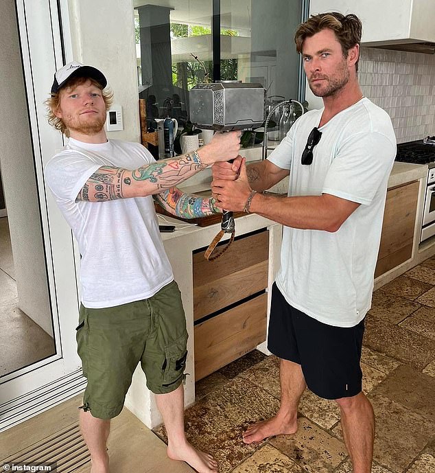 Ed Sheeran showed his affection for Marvel by holding Thor's hammer, Mjolnir, in a photo included in his 2023 recap, shared to his Instagram account on Sunday.