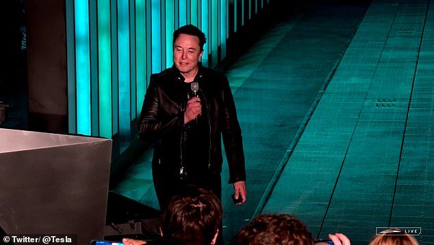 The event started with Musk joking with the audience