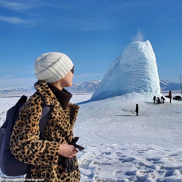 The Almaty region in Kazakhstan is covered in a thick layer of snow and ice, but the harsh weather has not stopped thousands of people from visiting 