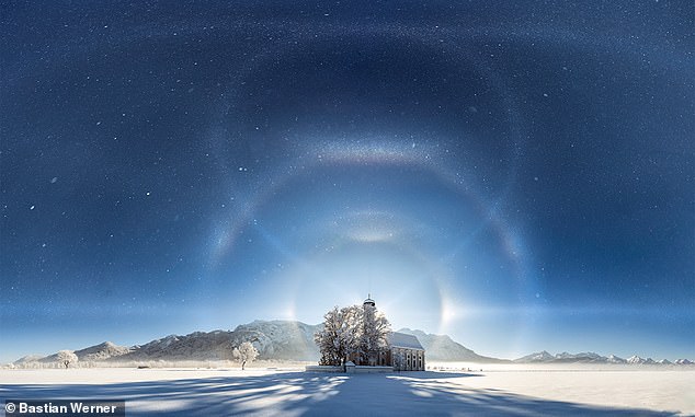 A new snapshot shared by NASA shows a church near Füssen in Bavaria surrounded by... 