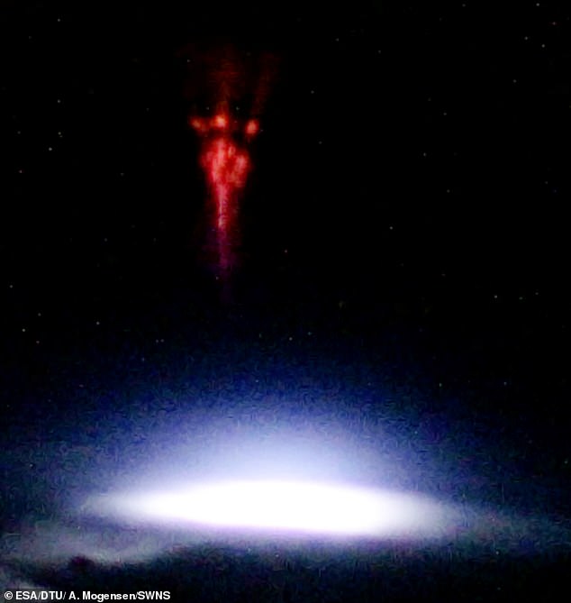 A European Space Agency astronaut has captured an incredible photo and time-lapse of a rare lightning phenomenon known as a red sprite