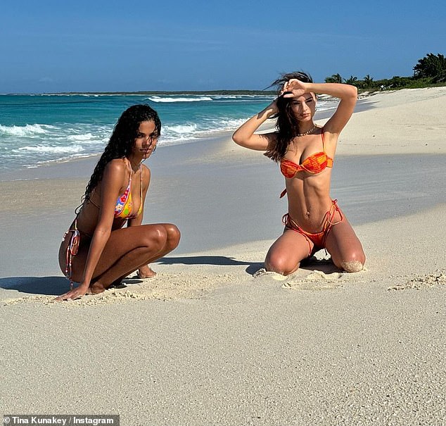 Emily Ratajkowski took to her Instagram on Saturday to share incredible photos from her getaway to Turks and Caicos with fellow beauty Tina Kunakey