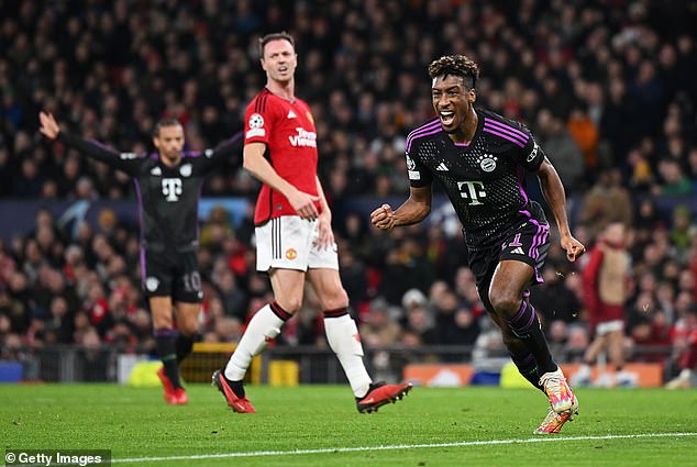 Kingsley Coman scored the only goal as Bayern Munich defeated Man United at Old Trafford