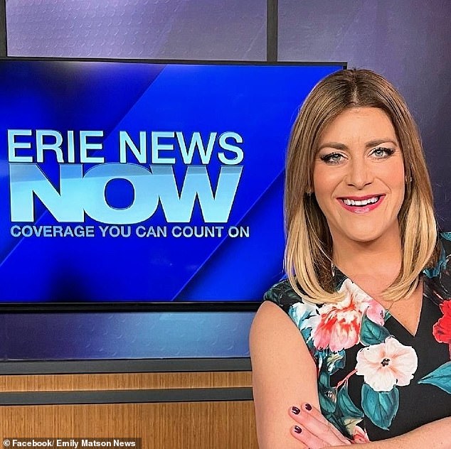 Emily Matson, 42, died suddenly, her news station announced.  No cause of death was given