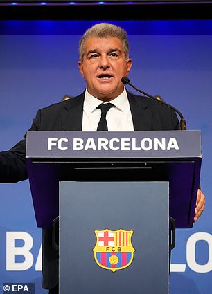 The same goes for Barcelona president Joan Laporta