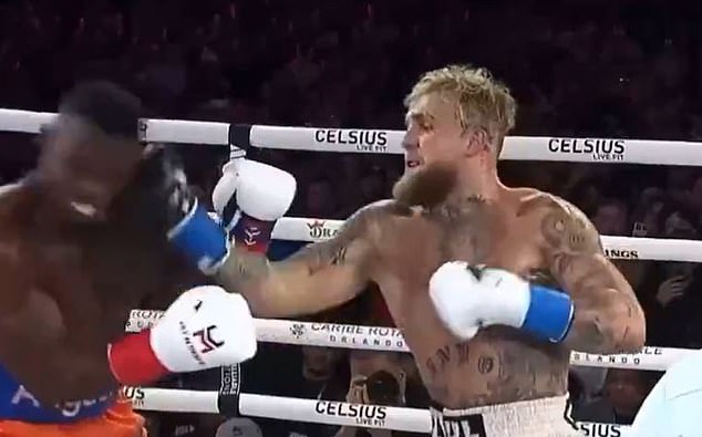 Jake Paul landed a brutal uppercut that hit Andre August right on the chin