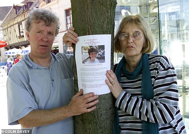“She fell victim to Fourniret and Olivier five weeks before her twenty-first birthday,” said Roger Parrish (left).