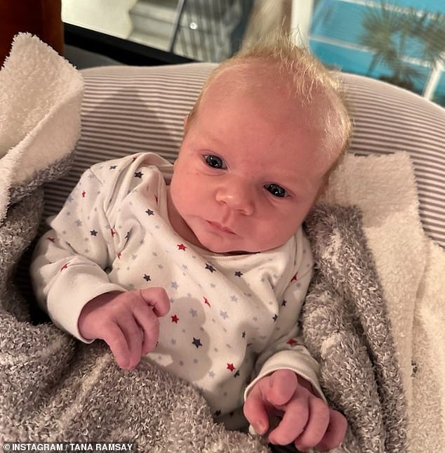 Earlier this month, Tana marked one month since Jesse's birth with an adorable image of the toddler