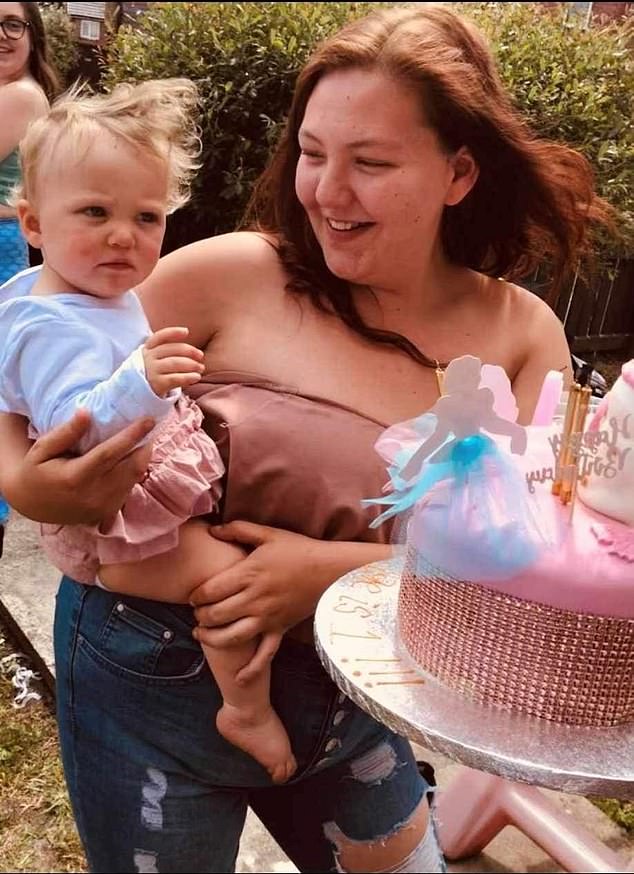 Mia Brehme, from Leigh, Greater Manchester, was just 23 when she received the devastating diagnosis earlier this year (pictured with her daughter Kyla-Mae)