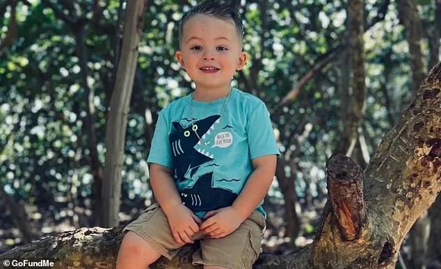 Cayden Denny died after crashing into traffic while his mother was also hit