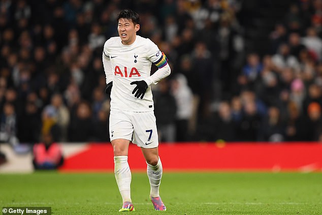 Son Heung-Min has said he was 'kicked in the back' during Tottenham's defeat to West Ham