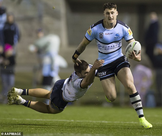 Xerri (pictured playing for Cronulla in 2019) was one of the NRL's brightest stars before his public fall from grace