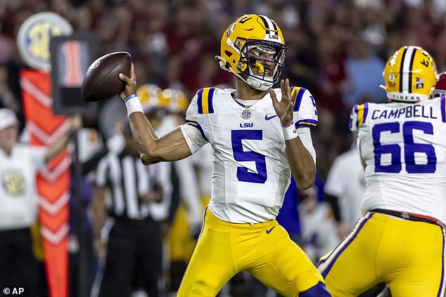 LSU quarterback Jayden Daniels is among four finalists for this year's Heisman Trophy