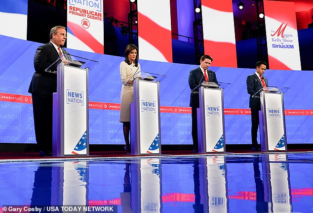 And then there were four.  Chris Christie, Nikki Haley, Ron DeSantis and Vivek Ramaswamy took the stage Wednesday for the fourth Republican presidential debate in Alabama