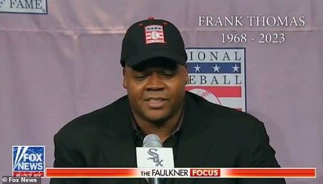 Frank Thomas was mistakenly placed as part of the 