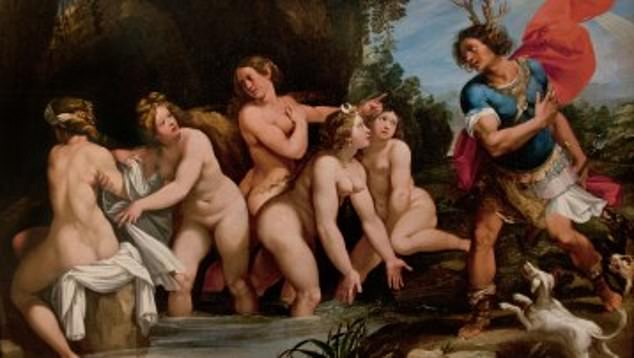 It came shortly after a teacher in Issou, west of Paris, 'feared for her life' after being criticized on social media for showing students this Renaissance painting - 'Diana and Actaeon' by Italian painter Giuseppe Cesari