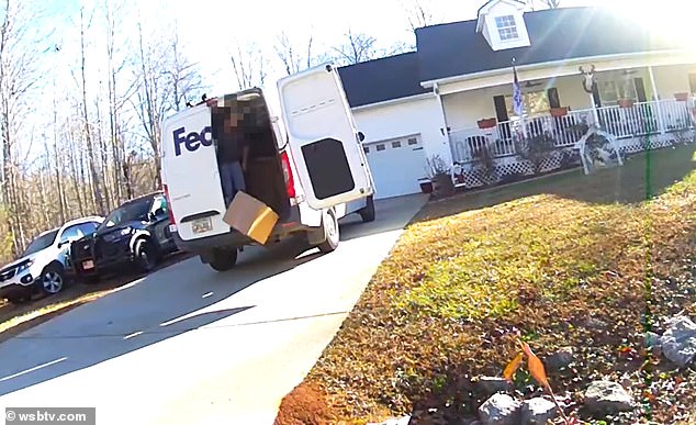 FedEx is investigating an Atlanta driver after he was caught on camera repeatedly tampering with packages