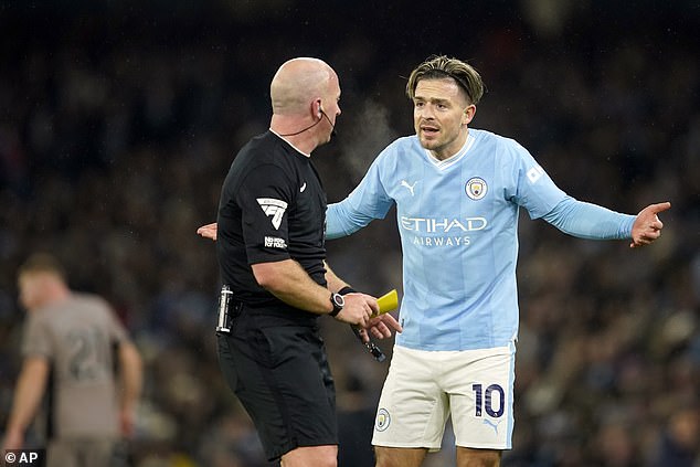 Referee Simon Hooper was criticized for blowing up when Jack Grealish was through on goal