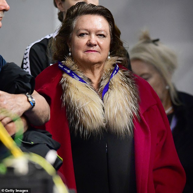 Gina Rinehart (above) and Dick Smith have written to Mark Zuckerberg about their 'likeness' being used in scam ads