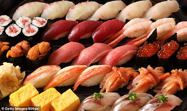 Sushi is served with a popular topping called wasabi, which research suggests may improve health in both the short and long term