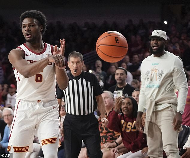 Bronny James made his debut for the USC basketball team this summer after suffering cardiac arrest