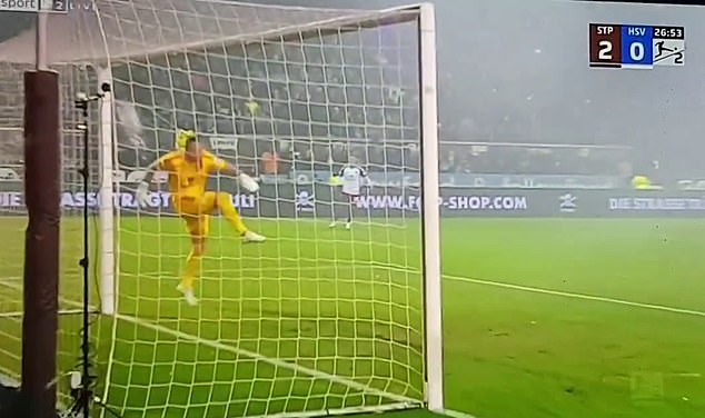 Hamburg goalkeeper Daniel Heuer Fernandes is credited with scoring the 'greatest ever own goal' after punching the ball into his own goal