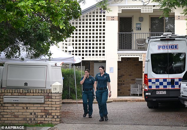 Police and paramedics remain at a unit complex in Hamilton where a woman was allegedly stabbed to death on Thursday morning