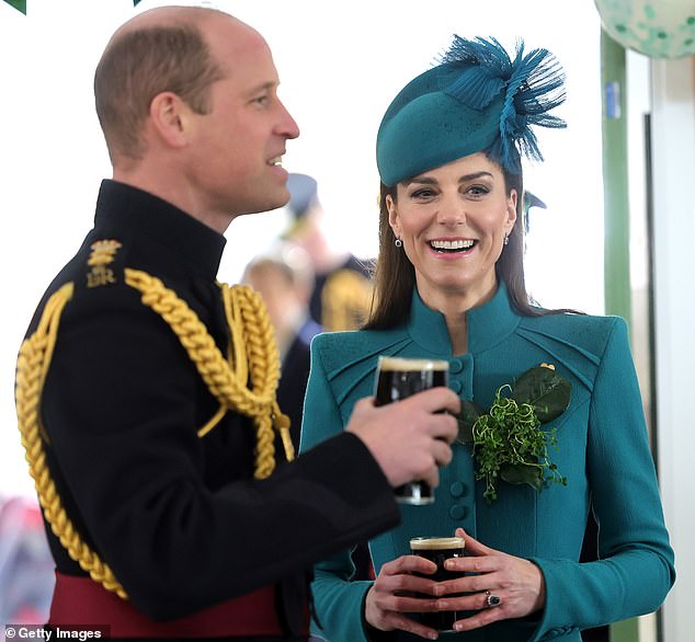 But he had the good sense to enjoy a Guinness on St. Patrick's Day this year