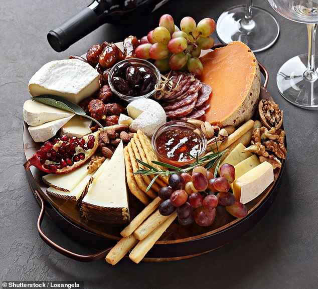 Comedian Ryan Kristopik pointed out that partygoers will go for the meat and cheese, but leave the dried fruit and figs on a charcuterie board.