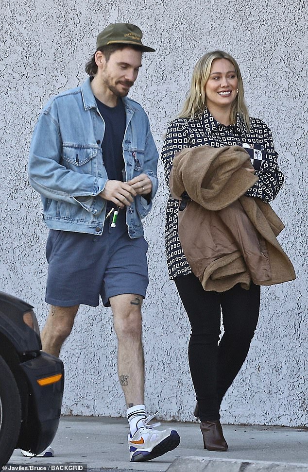 Hilary Duff was spotted with her husband, Matthew Koma, in Los Angeles on Friday