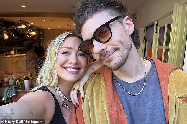 Hilary Duff commemorated her fourth anniversary with her husband, Matthew Koma, by sharing several photos to her Instagram account on Thursday