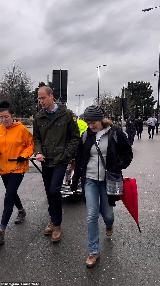 The inspiring mum was joined by the Prince of Wales on part of her colossal journey to raise awareness of mental health in young people