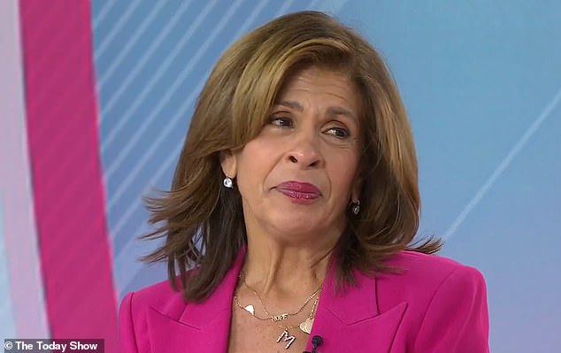 Hoda Kotb, 59, broke down in tears on the Today show Thursday as she talked about how her father's death affected her decision to become an 