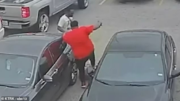 Frightening footage shows the moment 67-year-old Florentino Hurtado was brutally accosted in a Houston parking lot after accidentally trying to get into his attackers' car