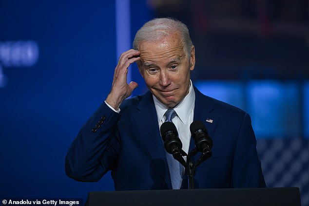 Joe Biden announced $8.2 billion in rail investments on Friday, but stumbled over the amount