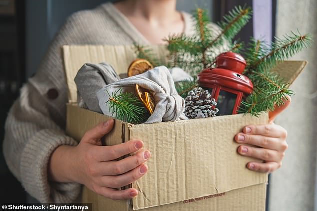 Put it away: Christmas decorations should be removed from property photos as the listing will look dated once January arrives