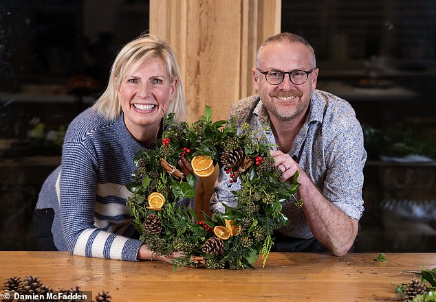 Wreath Magic: Toby Walne got expert tips for making a free wreath from gardener Geraldine Shaw