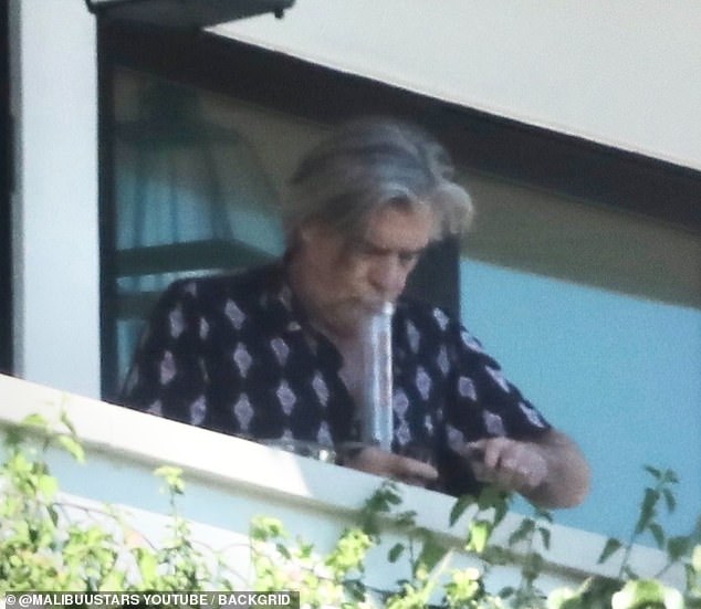 Hunter arrived Wednesday for a meeting at the home of his attorney Kevin Morris, who was caught in exclusive DailyMail.com footage earlier this year smoking from a large bong on the balcony of his Los Angeles home