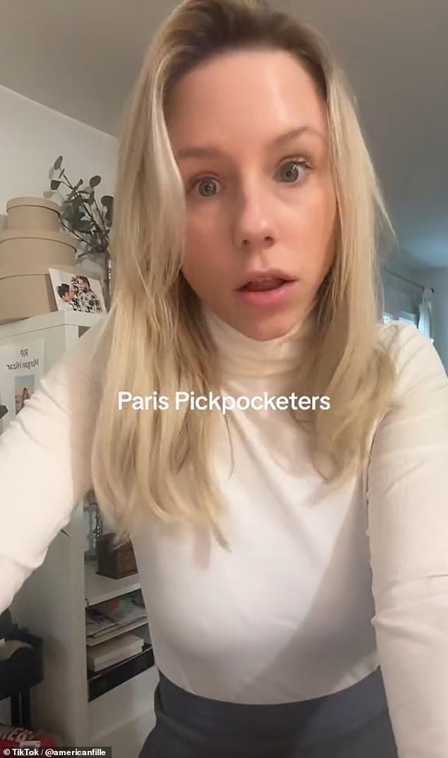 An American who moved to France has made a video about the scary moment she got into a fight with notorious Parisian pickpockets