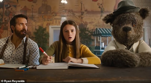 Ryan Reynolds and Cailey Fleming lead an A-list ensemble cast in the live action/animated fantasy comedy film IF, which stands for Imaginary Friends