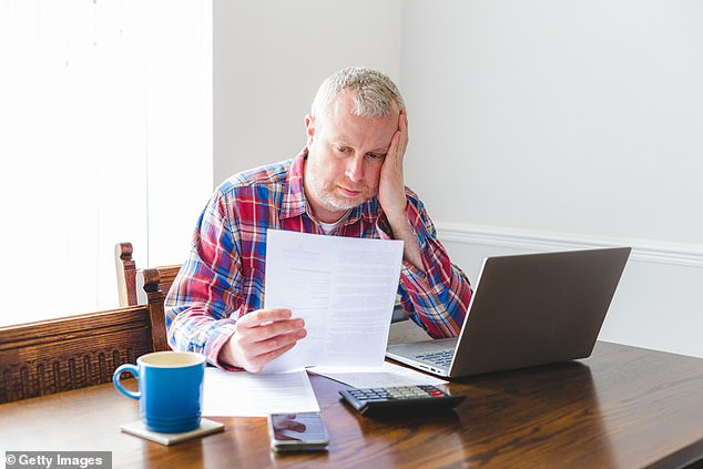 The IRS penalty for underpayment of estimated taxes has risen sharply this year, with self-employed people and freelancers most at risk of being affected (stock image)