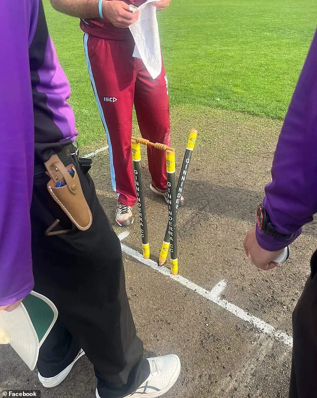 The bizarre aftermath of the delivery saw the middle stump toppled but not dislodged from the ground, while the bail remained intact, meaning the batsman is technically not out