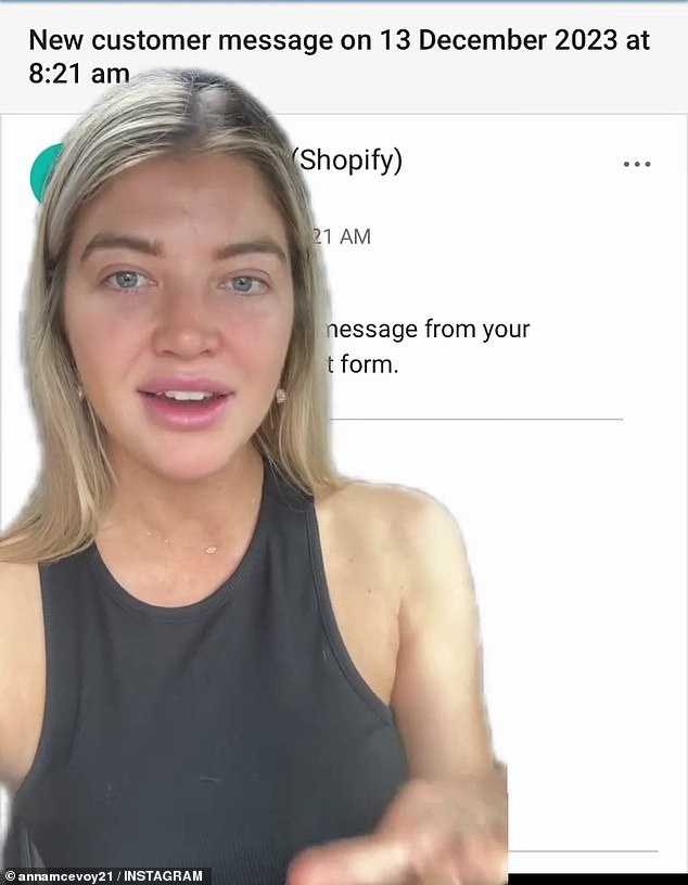 The reality TV star, 31, shared a video on Instagram on Thursday with the caption “Rant incoming.”  In the video, she revealed an email she received on her business website that said: 'You contribute nothing to society'