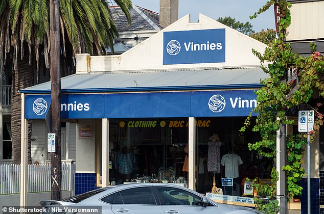 A spokesperson for St Vincent De Paul said prices in Vinnies stores were determined by affordability for customers and by the quality of the goods on sale (stock image pictured)