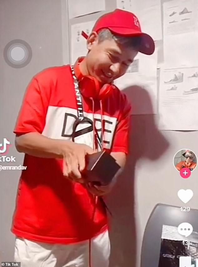 Emran Dad, a released asylum seeker from Afghanistan, posted a bizarre TikTok video of himself unpacking a new pair of sunglasses before he was arrested, accused of violating sex offender reporting requirements