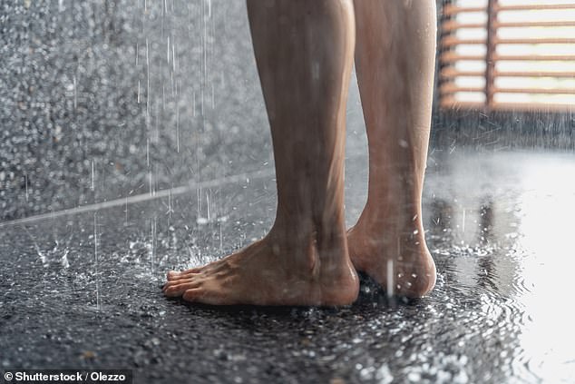 Aussie debates whether it's normal to pee in the shower.  Many said they do it all the time, but others called it 'gross' and 'disgusting' (stock image)