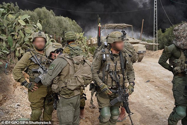 The Kfir Brigade operates in the Gaza Strip and its forces (pictured) have located and destroyed more than 30 tunnel shafts.