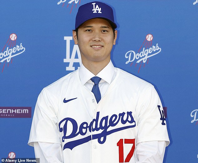 Ohtani signed a 10-year, $700 million contract with the Dodgers earlier this month